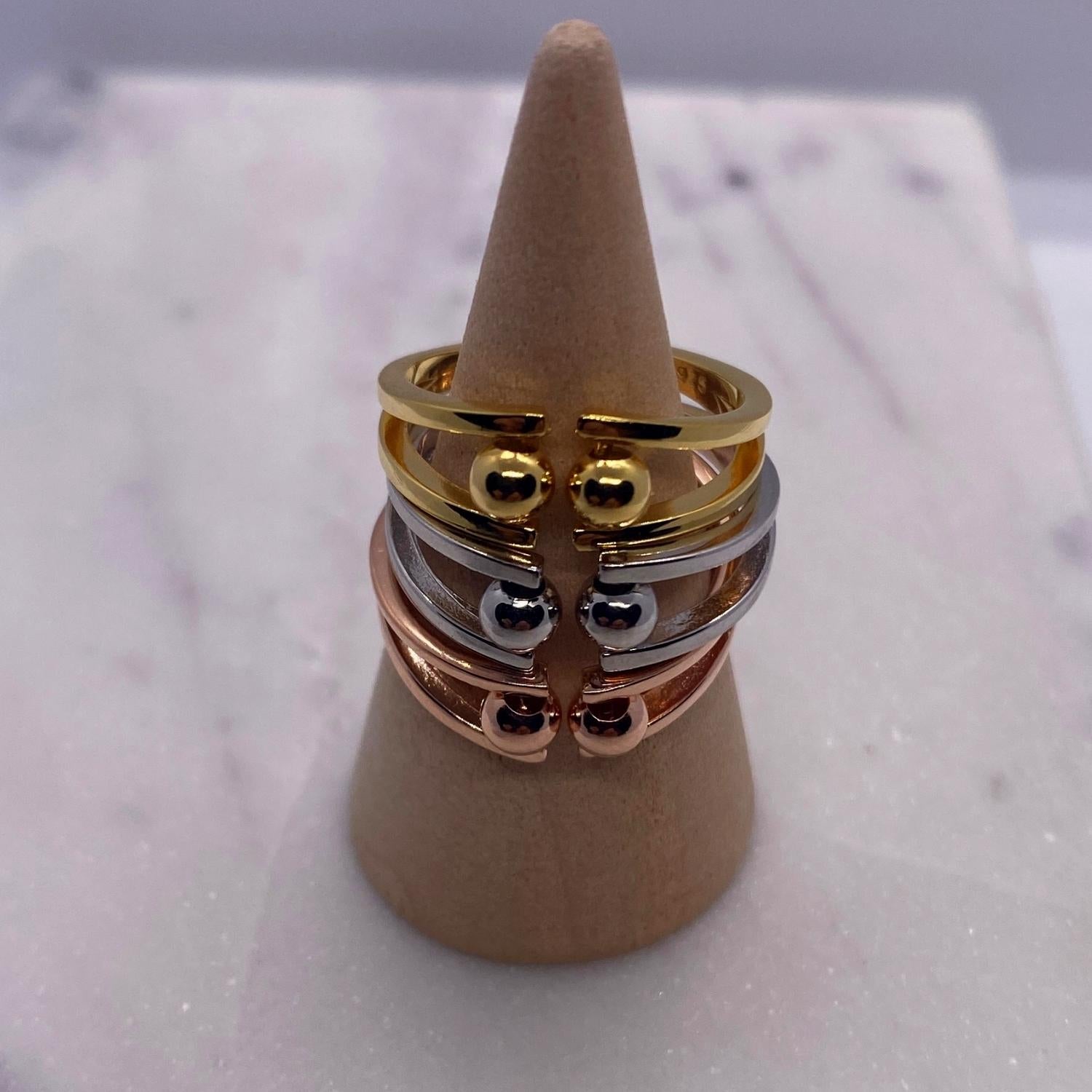 Anxiety Ring Bolletjes Zilver 925 varianten om enkele kegel