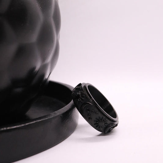 Anxiety Ring (zon maan) Zwart Sfeerbeeld